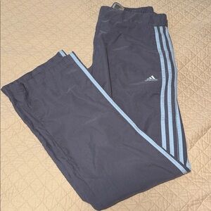 Adidas Women’s Gray and Baby Blue Joggers.